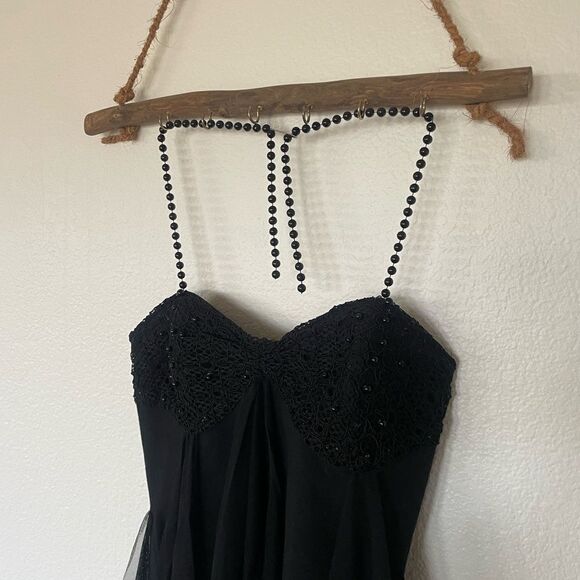 Black embellished mini dress - Picture 3 of 3